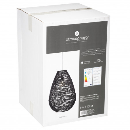 Suspension "Etel" Métal & Papier diamètre 38 cm Atmosphera