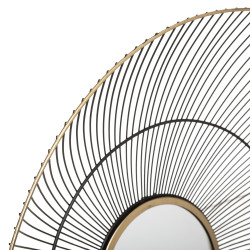 Miroir métal déco "Leny" Diamètre 64 cm Atmosphera