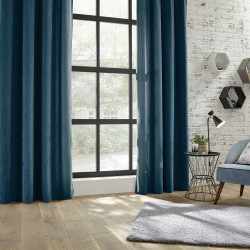Rideau occultant "Effet Velours Cotelé" 140 x 260 cm Atmosphera