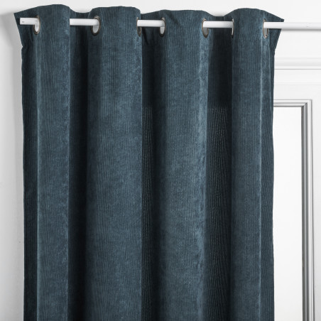 Rideau occultant "Effet Velours Cotelé" 140 x 260 cm Atmosphera