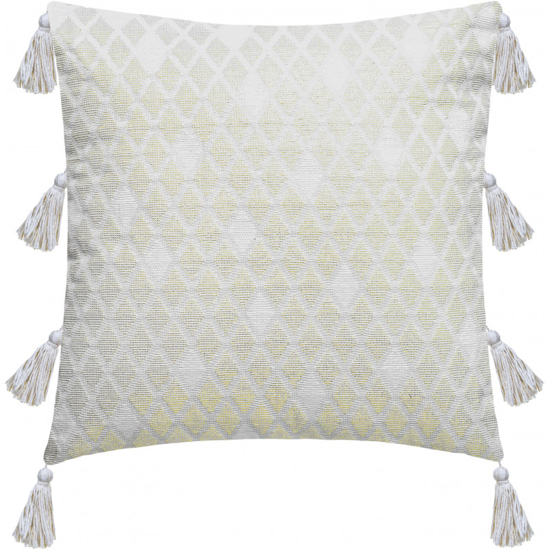 Housse de coussin "Shine Blanc" 40 x 40 cm Atmosphera