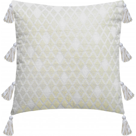 Housse de coussin "Shine Blanc" 40 x 40 cm Atmosphera