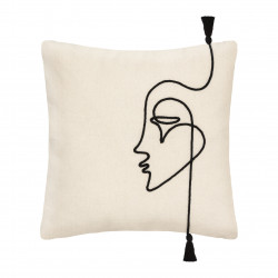 Housse de coussin "Visage Corde" 40 x 40 cm Atmosphera