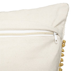 Coussin recyclable "Row Ocre" 45 x 45 cm Atmosphera