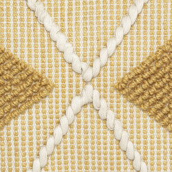 Coussin recyclable "Row Ocre" 45 x 45 cm Atmosphera