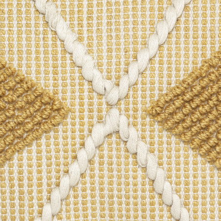 Coussin recyclable "Row Ocre" 45 x 45 cm Atmosphera