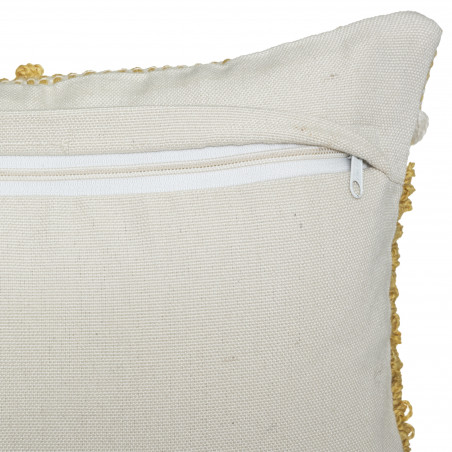 Coussin recyclable "Row Ocre" 30 x 50 cm Atmosphera