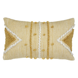 Coussin recyclable "Row Ocre" 30 x 50 cm Atmosphera