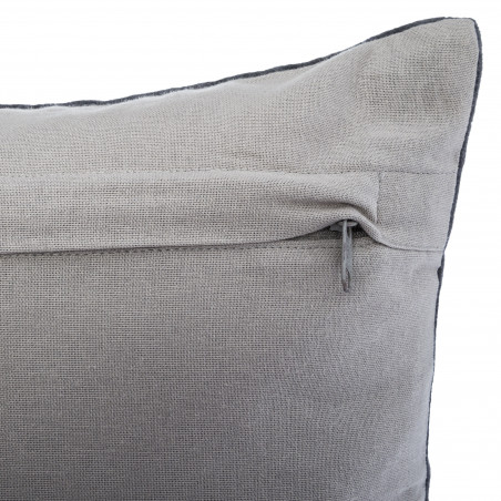 Coussin velours et coton "Patch" 40 x 40 cm  Atmosphera