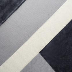 Coussin velours et coton "Patch" 40 x 40 cm  Atmosphera