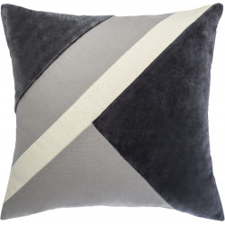 Coussin velours et coton "Patch" 40 x 40 cm  Atmosphera