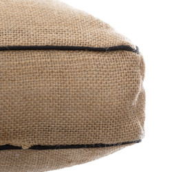 Coussin de sol en jute 40 x 40 cm Atmosphera