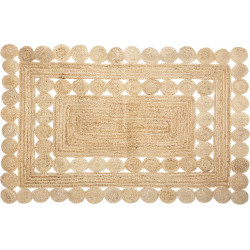 Tapis ajouré en jute 120 x 170 cm Atmosphera