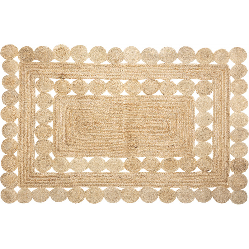 Tapis ajouré en jute 120 x 170 cm Atmosphera