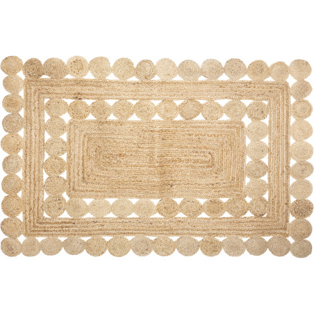 Tapis ajouré en jute 120 x 170 cm Atmosphera