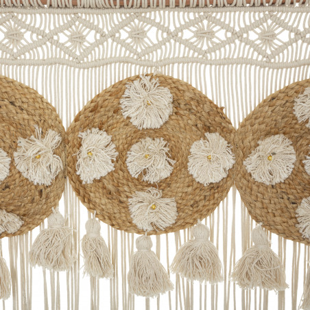 Rideau fils "Macramé jute" 90 x 200 cm Atmosphera