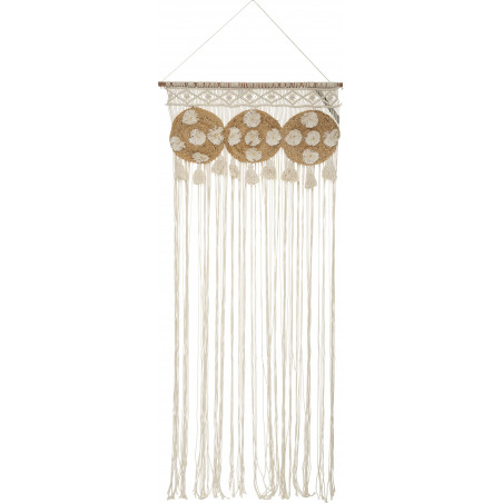 Rideau fils "Macramé jute" 90 x 200 cm Atmosphera
