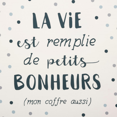 Coffre à jouets XXL à roulettes "Forme évasé" Atmosphera