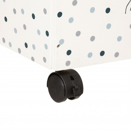 Coffre à jouets XXL à roulettes "Forme évasé" Atmosphera