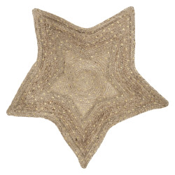 Tapis enfant "Étoile" jute 90 x 95 cm Atmosphera for Kids