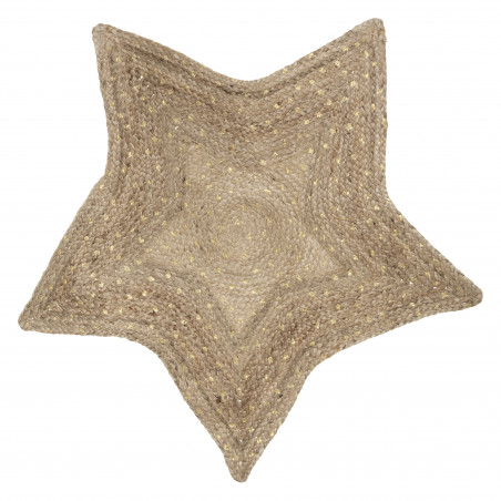 Tapis enfant "Étoile" jute 90 x 95 cm Atmosphera for Kids
