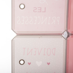 Rangement penderie Rose pour chambre d'enfant Atmosphera