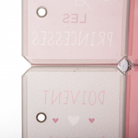 Rangement penderie Rose pour chambre d'enfant Atmosphera