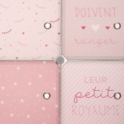 Rangement penderie Rose pour chambre d'enfant Atmosphera