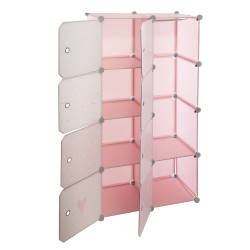 Rangement penderie Rose pour chambre d'enfant Atmosphera