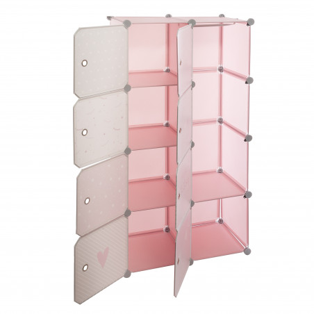 Rangement penderie Rose pour chambre d'enfant Atmosphera