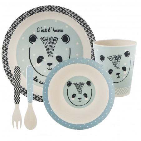 Ensemble 5 pièces repas pour bébé Atmosphera