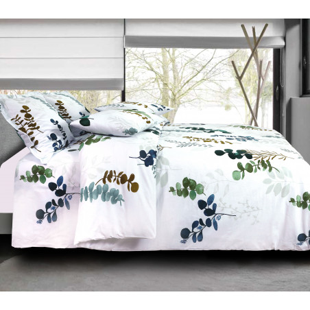 Parure de couette Euka pour lit 90 x 190 cm 100% coton / 57 fils/cm²