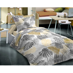 Parure de couette Podoma Gold pour lit 90 x 190 cm 100% coton / 57 fils/cm²