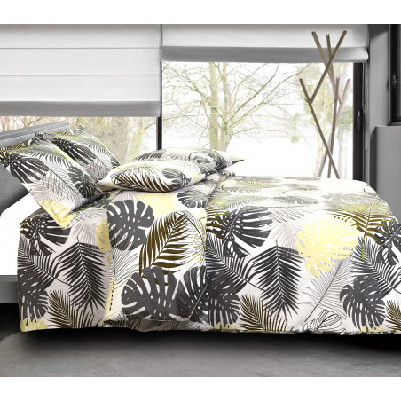 Parure de couette Podoma Gold pour lit 90 x 190 cm 100% coton / 57 fils/cm²