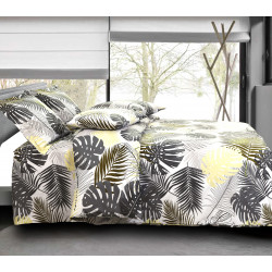 Parure de draps 3 pièces Podoma Gold pour lit 90 x 190 cm 100% coton / 57 fils/cm²