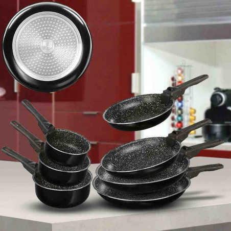 Lot de 3 casseroles + poignée amovible Secret de Gourmet