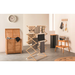Poubelle "Bam Modern" 30 litres Couvercle Bambou Atmosphéra