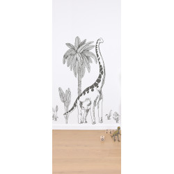 Sticker Lilipinso dinosaure et palmier 64 x 130cm