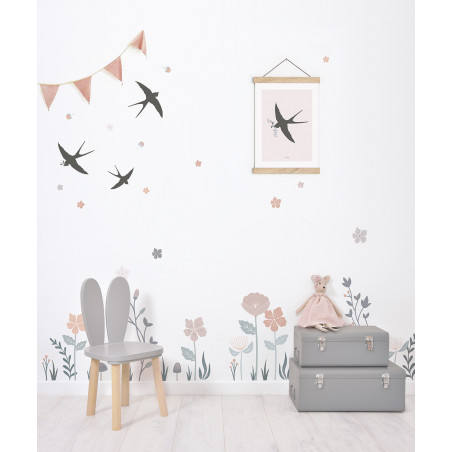 Sticker Lilipinso Sticker grandes fleurs 64 x 90 cm