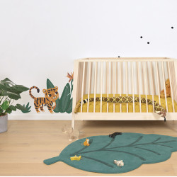 Sticker Lilipinso Sticker tigre et feuilles 133 x 63 cm