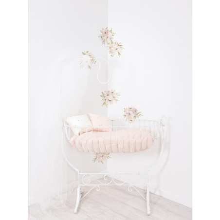 Sticker Lilipinso Sticker décor bouquet de fleurs roses orangées 64 x 90 cm