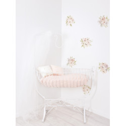Sticker Lilipinso Sticker décor bouquet de fleurs roses orangées 64 x 90 cm