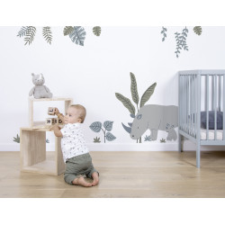 Sticker Lilipinso Jungle Feuilles Monstera 64 x 40 cm