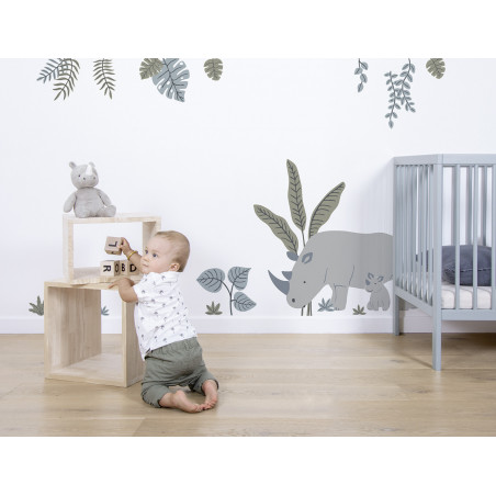 Sticker Lilipinso Jungle Feuilles Monstera 64 x 40 cm