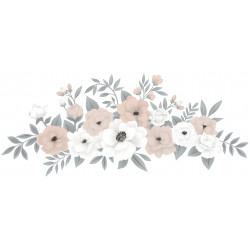Sticker Lilipinso Composition Florale de roses 70 x 30 cm