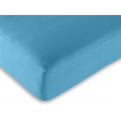 Drap housse Rouge 90 x 190 cm / 100% coton / 57 fils/cm²