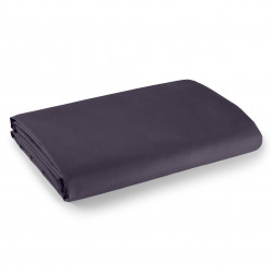 Drap plat Prune 180 x 290 cm pour lit 1 place 100% coton/57 fils/cm²