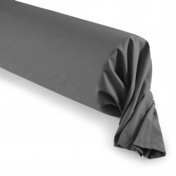 Taie de traversin Anthracite 45 x 185 cm / 100% Coton / 57 fils/cm²