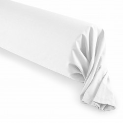 Taie de traversin Blanc 45 x 185 cm / 100% Coton / 57 fils/cm²