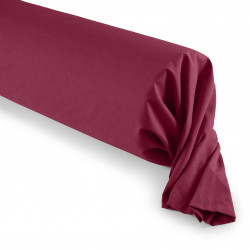 Taie de traversin Rouge 45 x 185 cm / 100% Coton / 57 fils/cm²